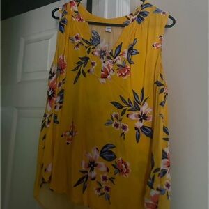 Old Navy Floral Tank Blouse